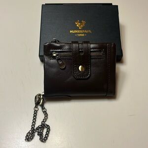 Humerpaul trifold wallet with chain